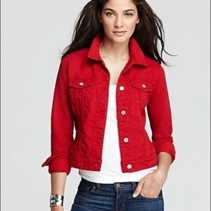 Classic Denim Jean Jacket with Pockets Sz L